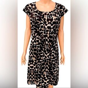 Kenar Leopard Print Dress- Size 14